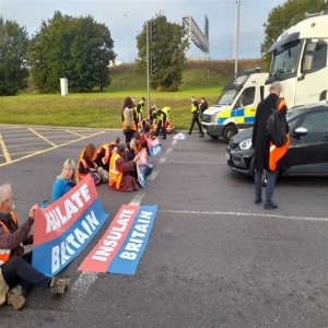 Podcast: Motorists and police drag Insulate Britain protesters from the M25 near the Dartford Crossing