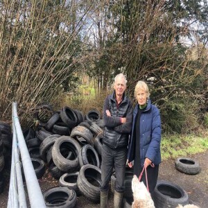 Podcast: 80 tyres dumped on driveway of home in Upper Harbledown, Canterbury