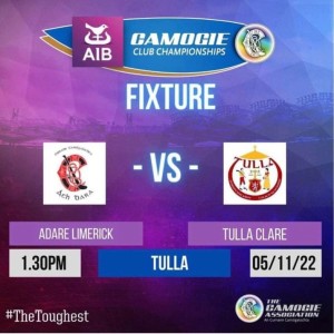 Tulla v Adare Match sponsor - Vaughan Supplies 065 6835400 of Tulla