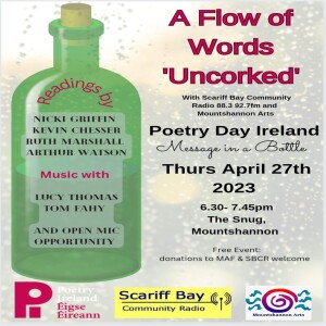 A Flow of Words uncorked for poetry day Ireland April 27th 2023