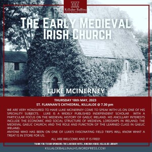 Killaloe Ballina Historical society Talk 3 2023  the early Medieval Irish Church Part 1