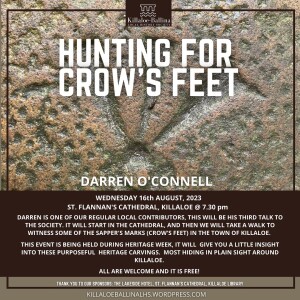 Killaloe Ballina Historical society Talk 5 2023 - Hunting for Crow’s feet