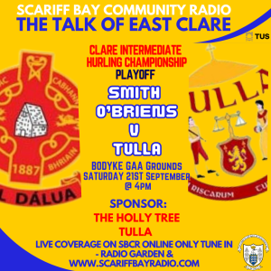 Smith O’Briens v Tulla  Match Sponsor - the Holly Tree Tulla