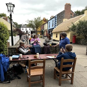 Street Musicians- Jane and Maeve join with Michael for a tune