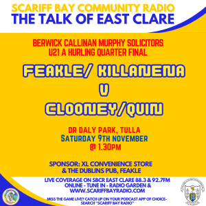 Feakle Killanena v Clooney Quin - Match Sponsor XL Convenience  Store  & The Dublins pub Feakle