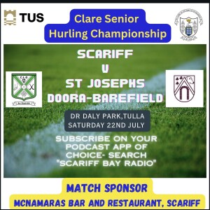 Scariff v St Josephs, Doora-Barefield Match Sponsor - McNamaras Bar and restaurant, Scariff.