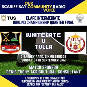 Whitegate v Tulla - Match Sponsor - Denis Tuohy Agricultural Consultant-