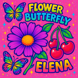 Flower Butterfly Elena by June