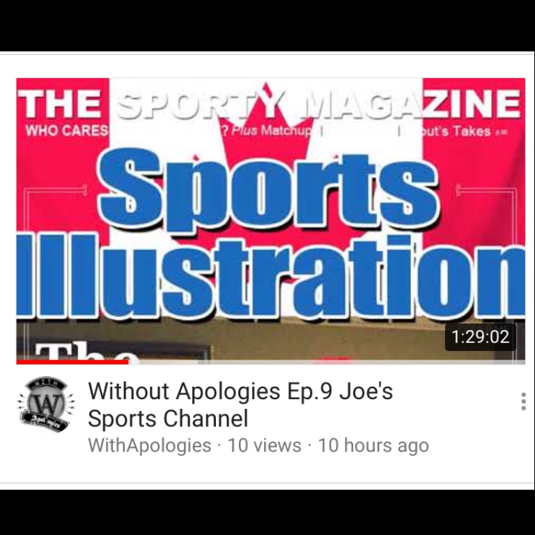 Without Apologies Ep.9 Joe Booni Sports Channel