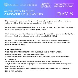 October 2024 Prayer And Fasting - Day Eight (Ekklesia - The Anointed)