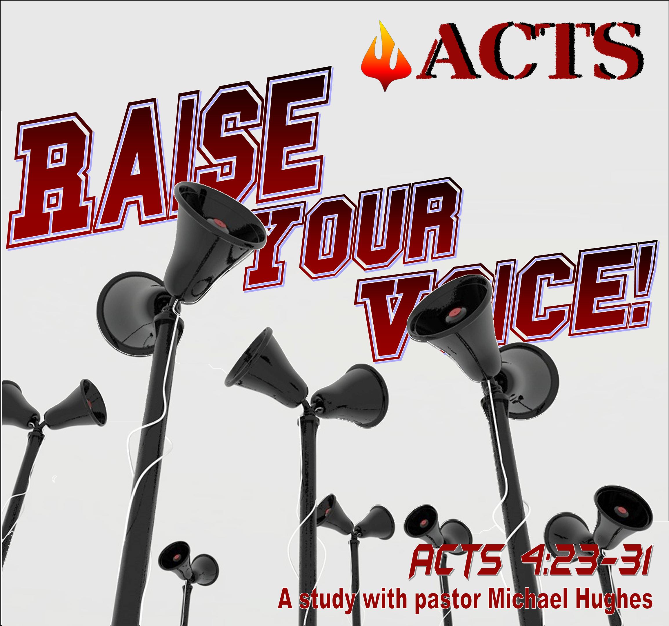 Acts 4:23-31 Raise Your Voice