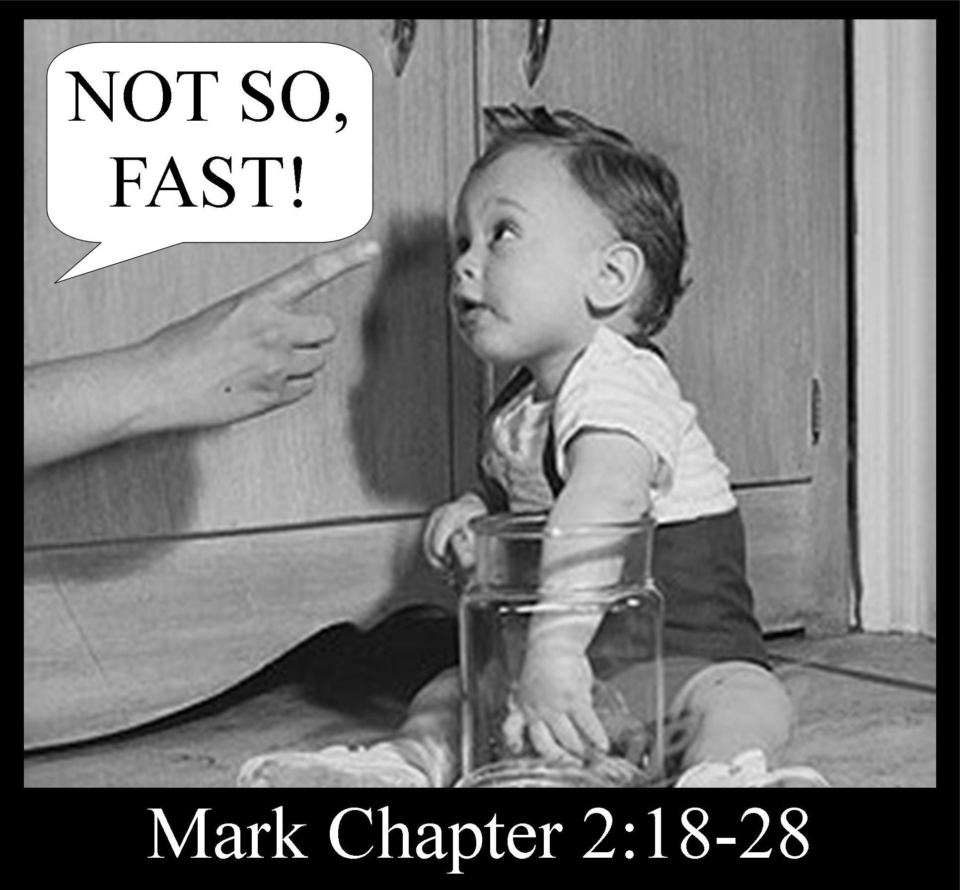 NOT SO FAST MARK CHAPTER 2:18-28