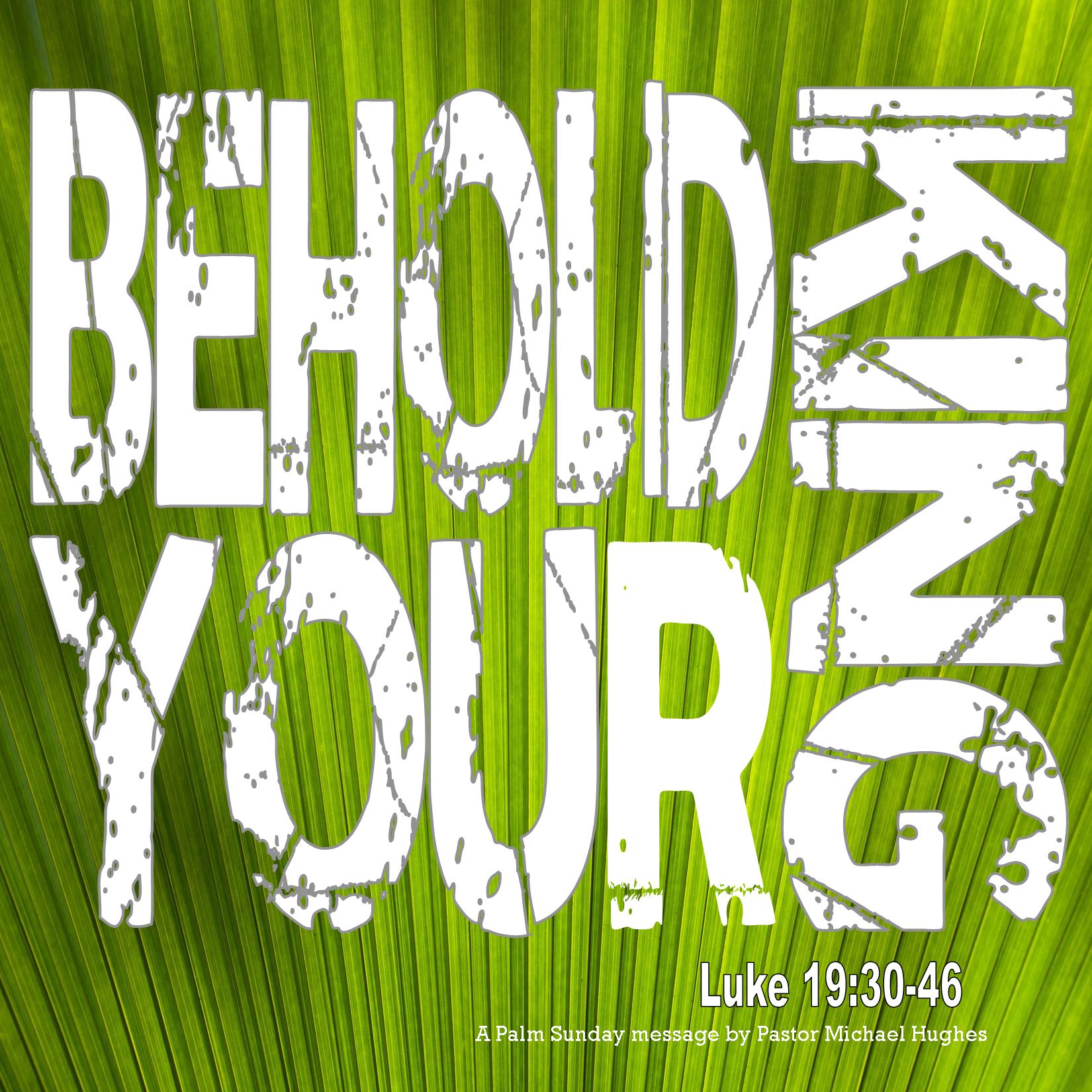 PALM SUNDAY Behold Your King Luke 19