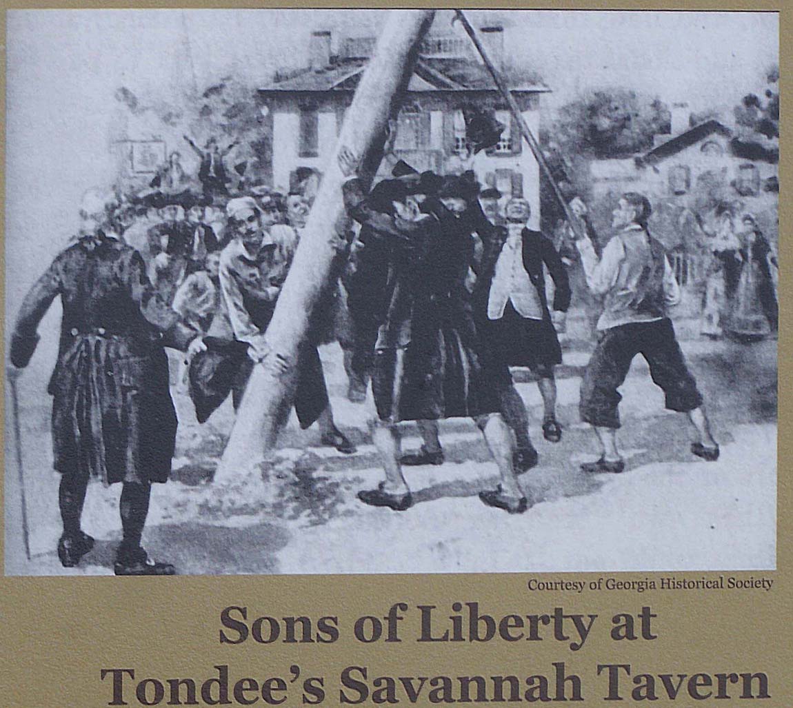 Georgia Patriots Meet at Tondee's Tavern - August 10, 1774