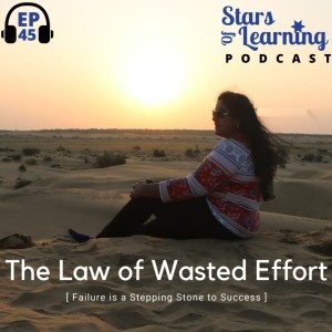 Ep 45: The Law of Wasted Efforts : Failure is a stepping stone to success (solo)