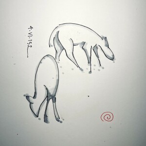 #91.1-The reddening dust, Bovine calligraphy