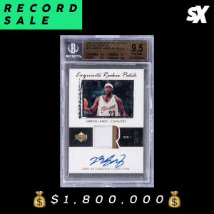 Modern Sports Card Record Sale: $1.8 Million LeBron James Exquisite Rookie Autograph Beckett 9.5
