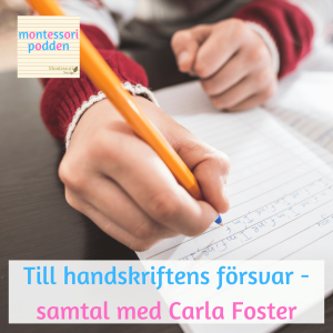 Till handskriftens försvar - samtal med Carla Foster