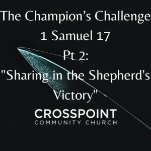 1 Samuel 17- ”The Champion’s Challenge Pt. 3: Sharing the Shepherd’s Victory