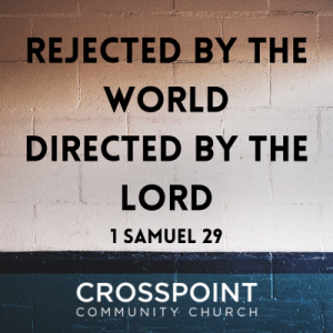 1 Samuel 29 ”Rejected by the World, Directed by the LORD”