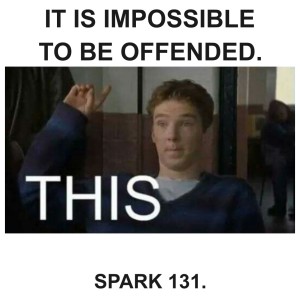 SPARK 131: It is impossible to be offended.