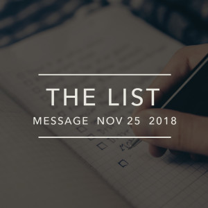 THE LIST - Nov. 25, 2018