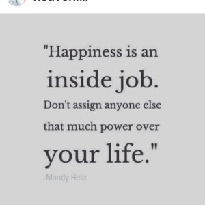 inside job = happiness