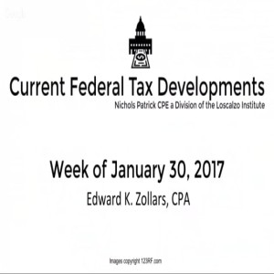 Federal Tax Update - Jan. 30, 2017