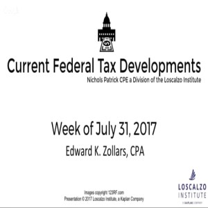 Federal Tax Update - July 31, 2017