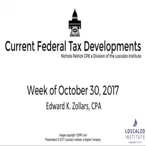 Federal Tax Update - Oct. 30, 2017