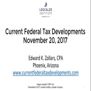 Federal Tax Update - Nov. 20, 2017