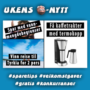 Få WMF kaffetrakter med termokopp / Vinn reise for 2 til Tyrkia / Bruk vannmengdebegrenser