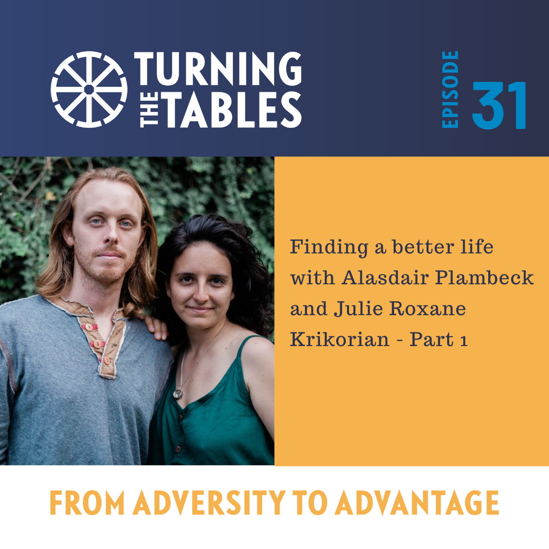 EP 31: Finding a better life - with Alasdair Plambeck and Julie Roxane Krikorian - part 1 Image