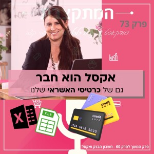 אקסל הוא חבר....גם של כרטיסי האשראי שלנו - פרק 73