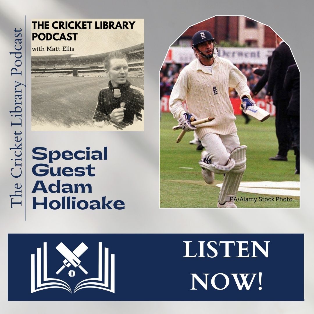 Adam Hollioake Special Guest On The Cricket Library Podcast