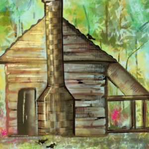 1. Lumberjack in his cabin