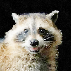 30. Racoon in the treehouse