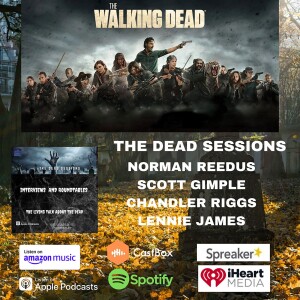 Norman Reedus, Scott Gimple,Chandler Riggs And Lennie James