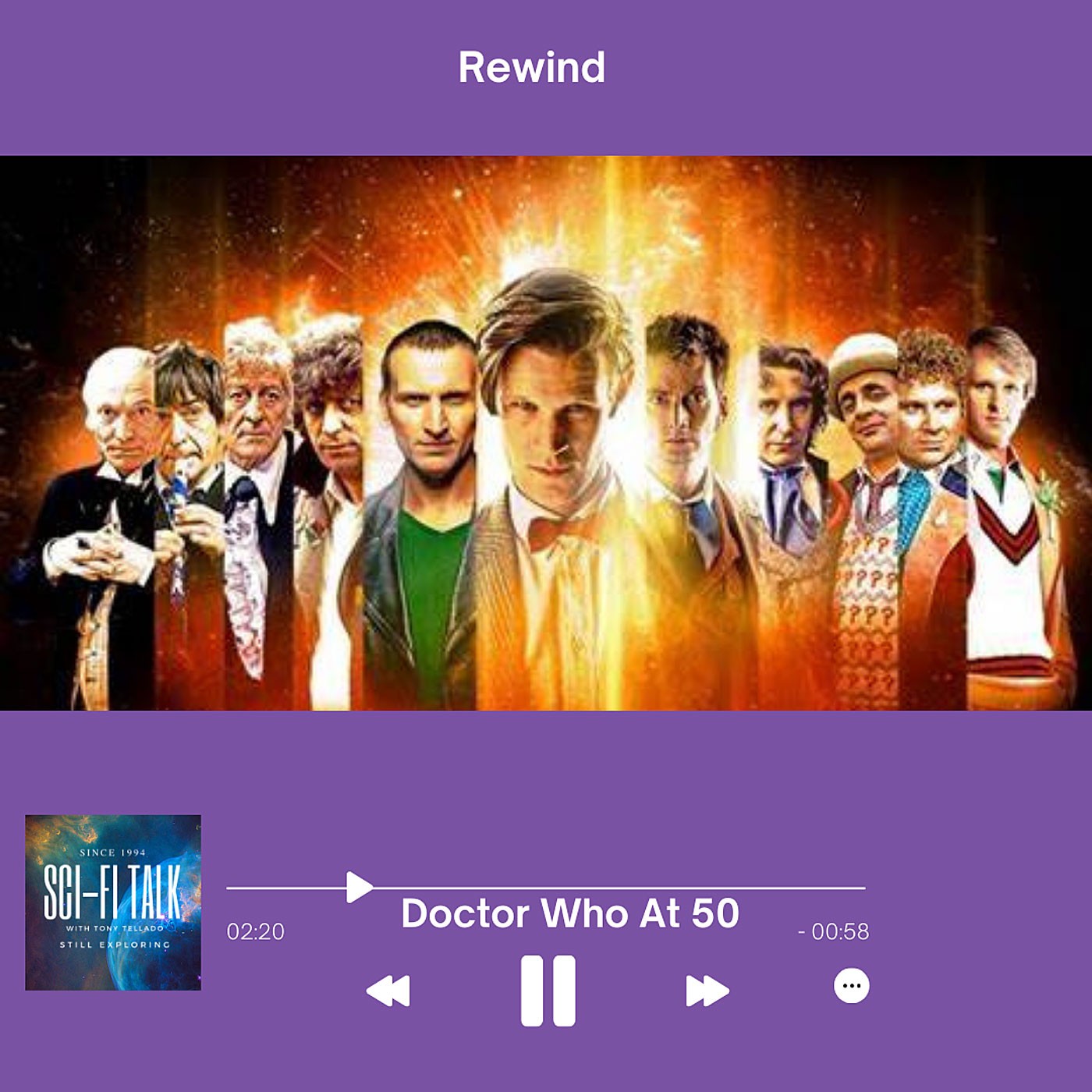 On Rewind Doctor Who 50th Anniversary Special: Interviews with Matt Smith, Jenna Coleman, and More