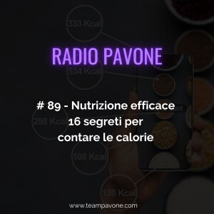 #89 - Nutrizione efficace : 16 segreti per contare le calorie