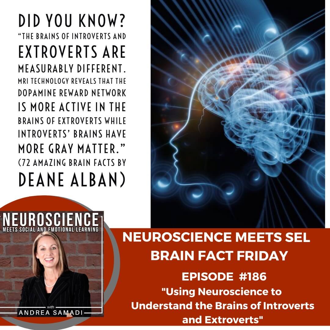 Brain Fact Friday on ”Using Neuroscience to Understand the Introverted and Extroverted Brain”