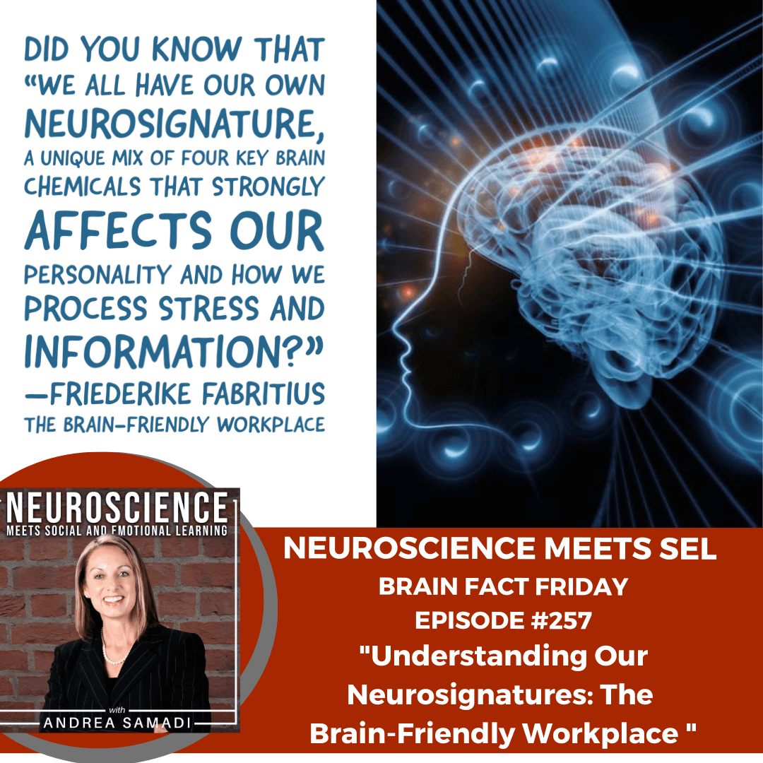 Brain Fact Friday: A DEEP DIVE into The Brain-Friendly Workplace by Friederike Fabritius ”Understanding Our Neurosignature for Improved Happiness at Work”