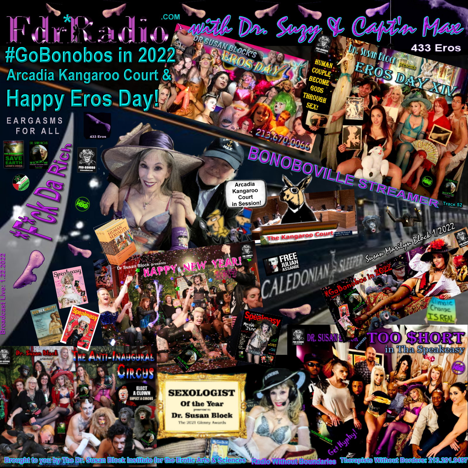 F.D.R. (F*ck Da Rich): Go Bonobos in 2022, Arcadia Kangaroo Court & Happy Eros Day! @DrSuzy thumbnail