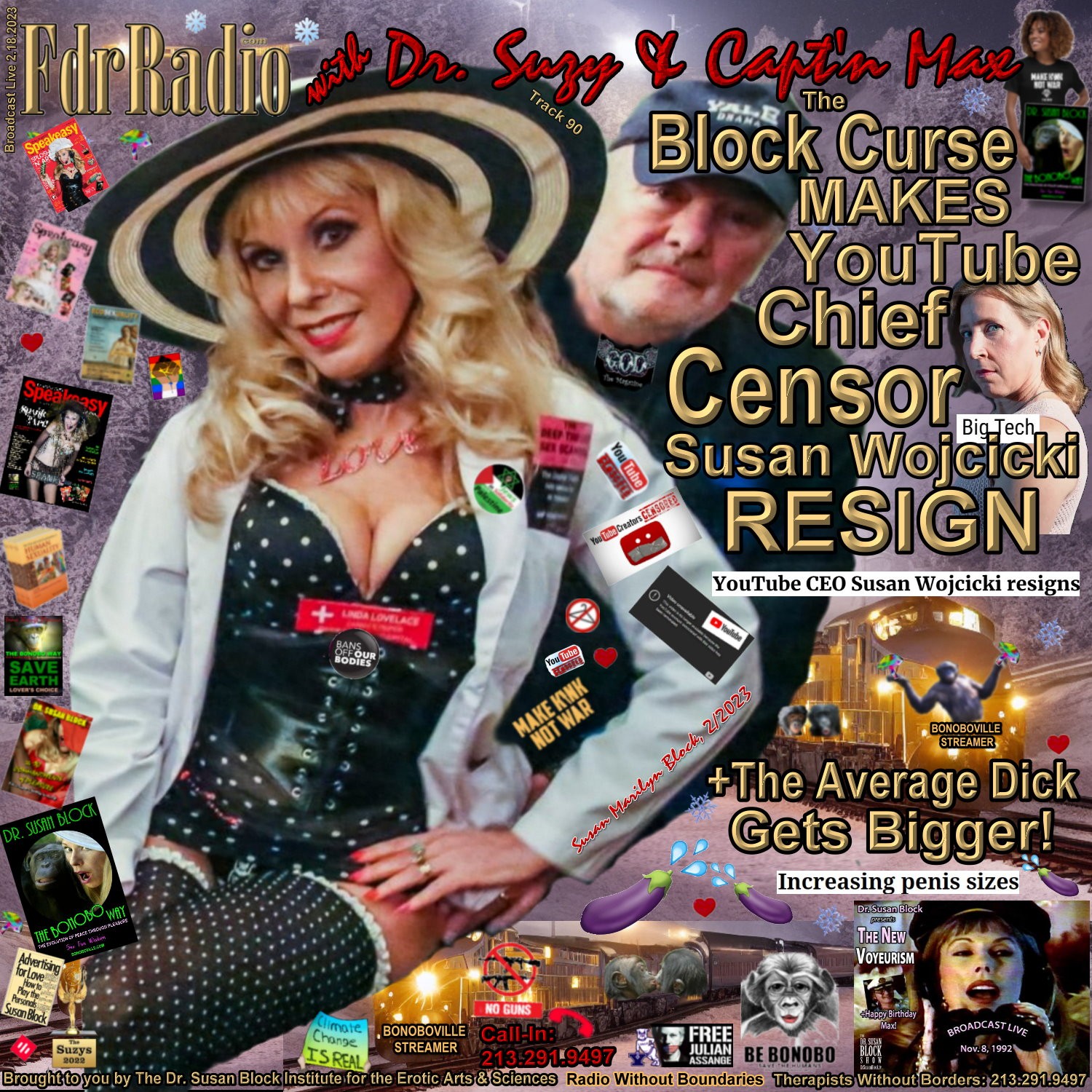 F.D.R. (F*ck Da Rich): @DrSuzy The Block Curse Makes YouTube Censor Susan Wojcicki Resign +The Average Dick Gets Bigger! thumbnail