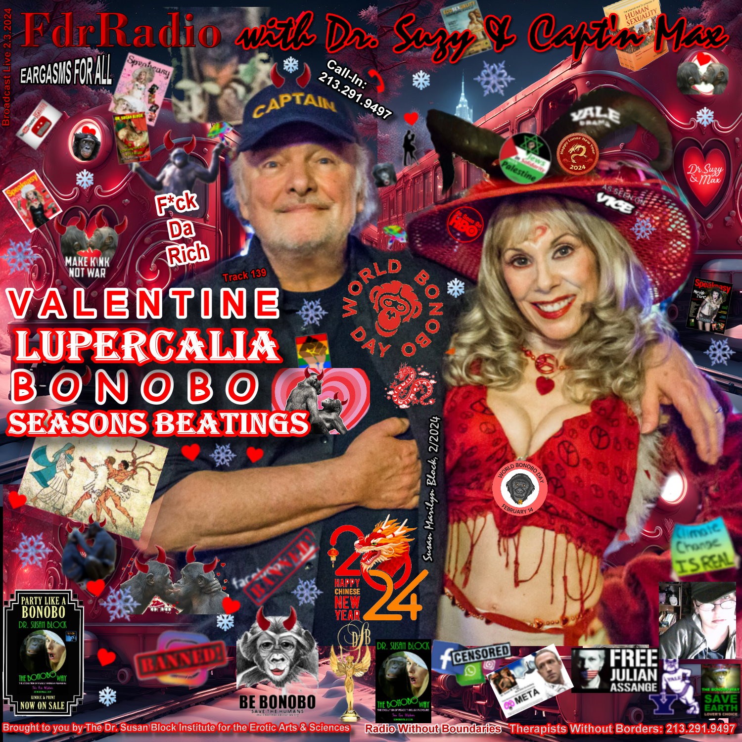 F.D.R. (F*ck Da Rich) @DrSuzy Valentine Lupercalia Bonobo Seasons Beatings! thumbnail