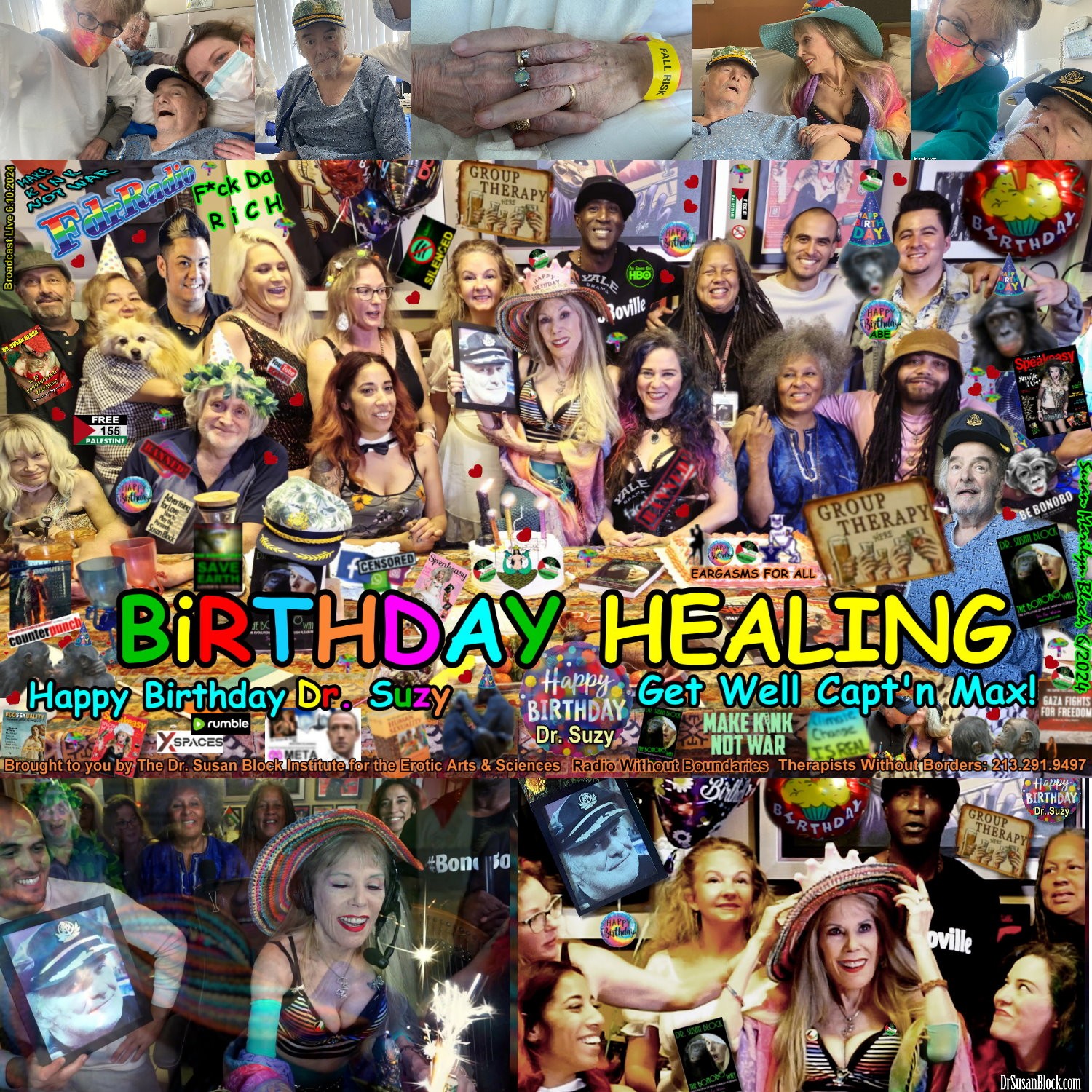 F.D.R. (F*ck Da Rich) 155 @DrSuzy BiRTHDAY HEALING: Get Well Capt’n Max & Happy Bday Dr. Suzy +Group Therapy for All thumbnail