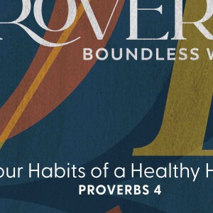 2023-01-29 Proverbs: Boundless Wisdom - Four Habits of a Healthy Heart