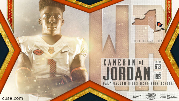 Dan Tortora is joined by 2017 Syracuse Signee WR Cameron Jordan to Tell His Story, including 