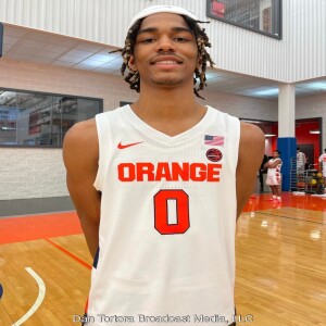 Syracuse Orange 2022-23 Men’s Basketball Season - Dan Tortora with incoming freshman F Chris Bell