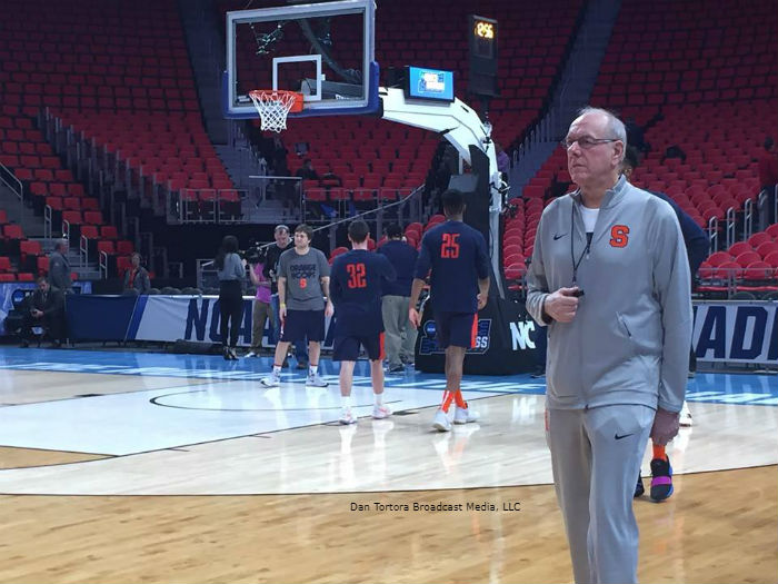 2018 NCAA Tournament Round of 64 - Dan Tortora 1-ON-1 with Jim Boeheim, head coach of the Syracuse Orange
